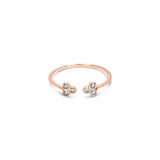 Blossom 14K Guld Ring m. Diamanter