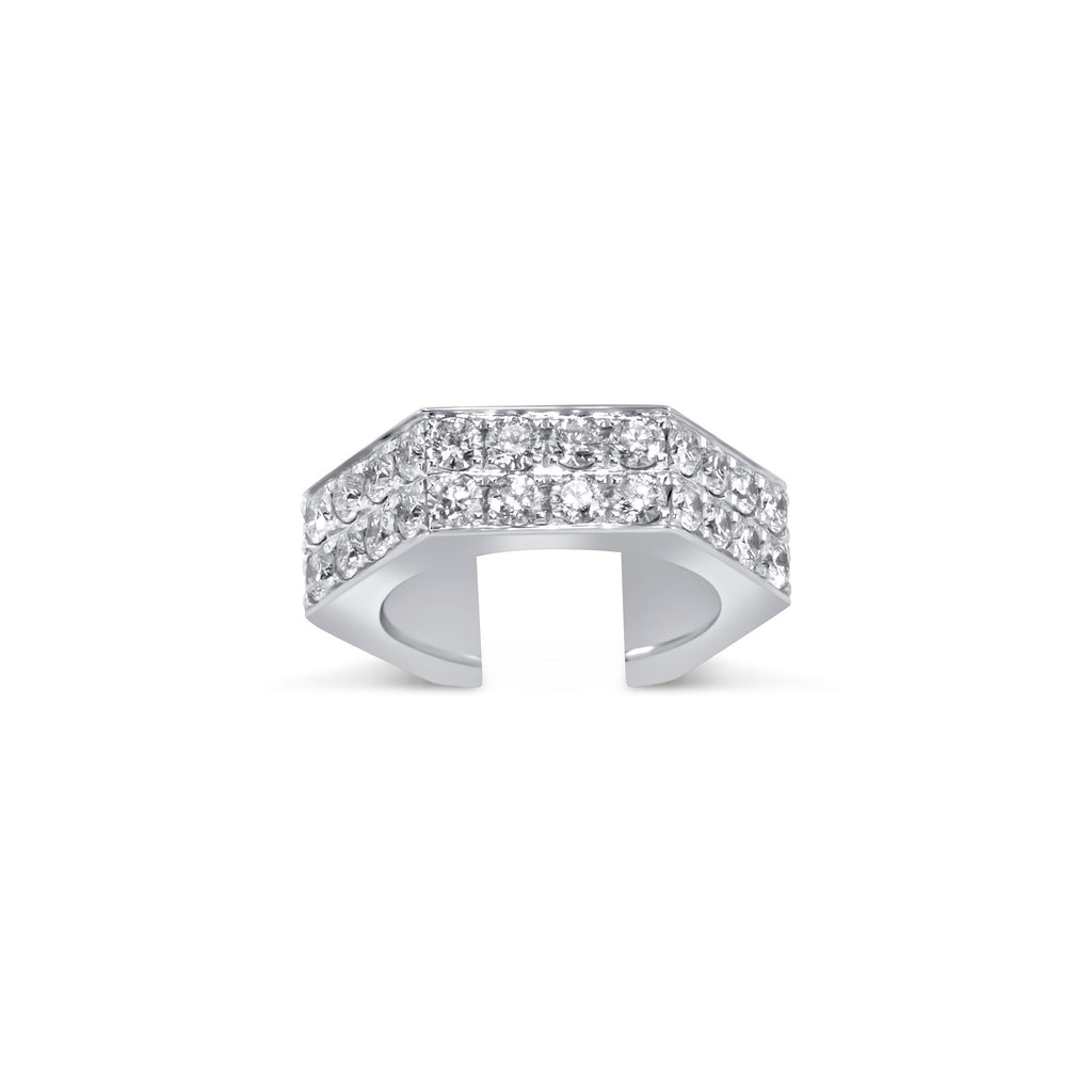 Bolt 14K Guld Earcuff m. Diamanter
