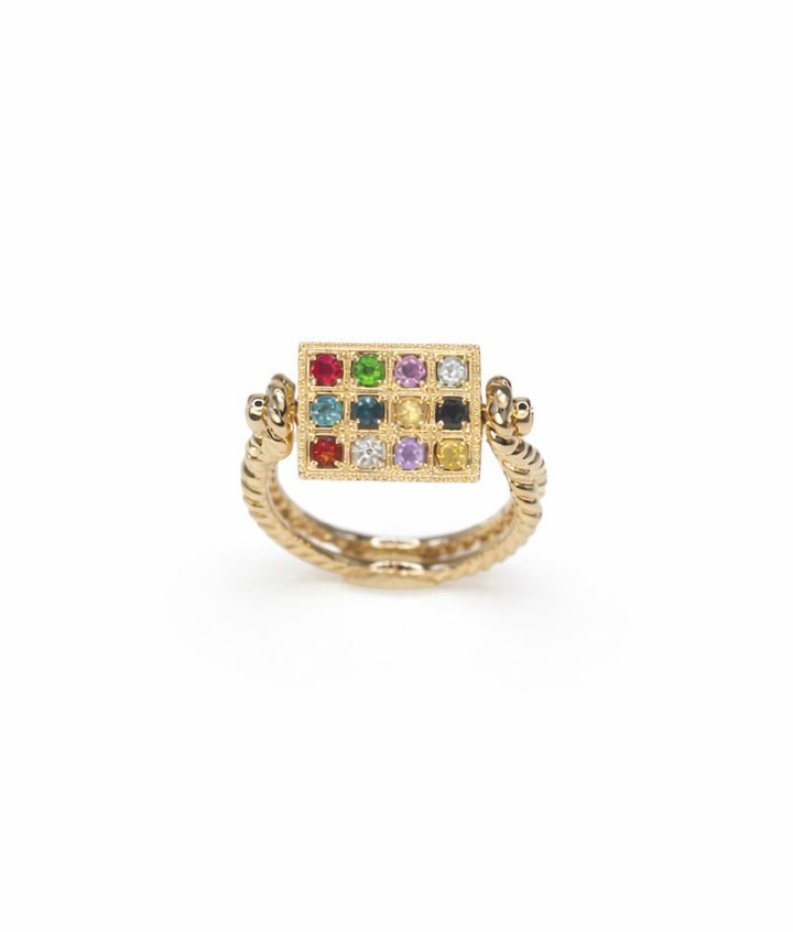 Truth & Light 14K Gold Ring w. A mix of Gemstones