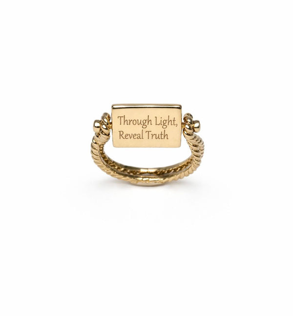 Truth & Light 14K Gold Ring w. A mix of Gemstones