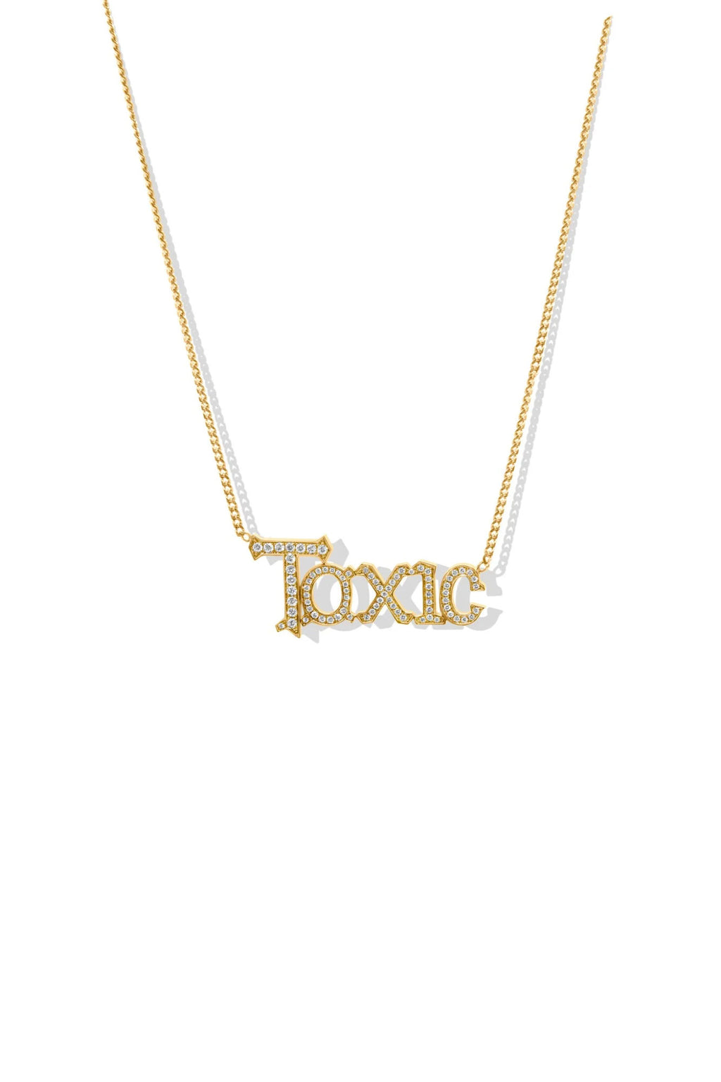 Play Toxic 18K Gold Necklace w. Diamonds
