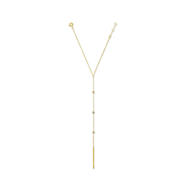 Mini 18K Gold Handchain w. Diamonds
