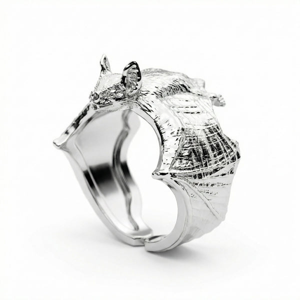 Silver Bat Ring