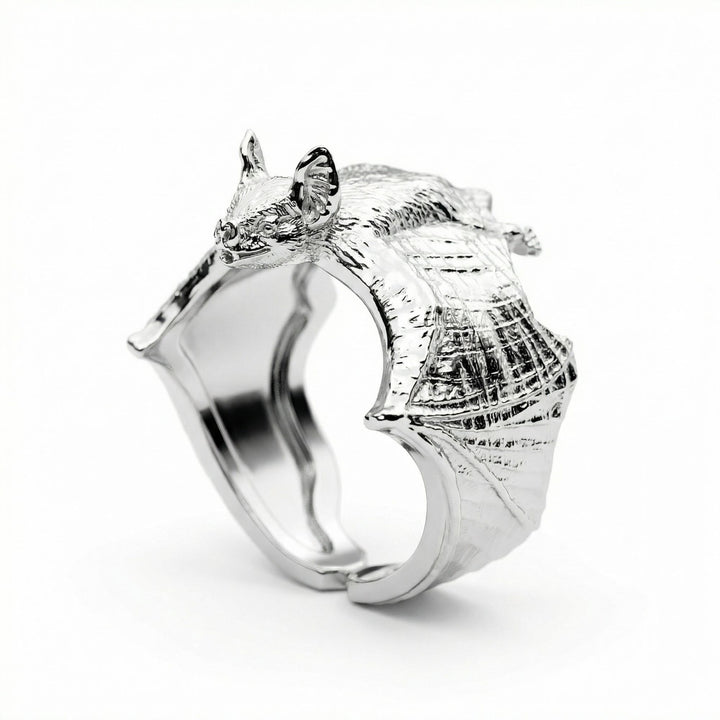 Silver Bat Ring