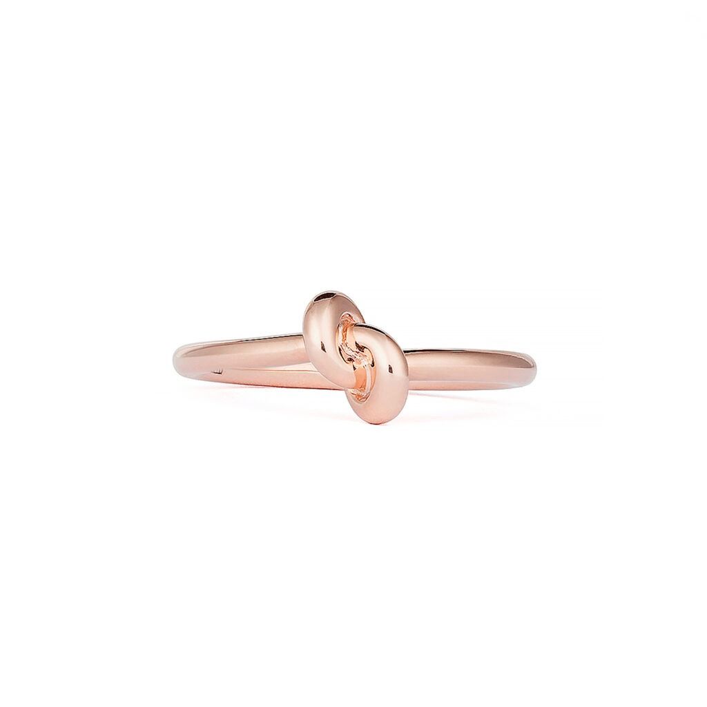 Legacy Knot Mini (schlank) 18K Rosengold Ring