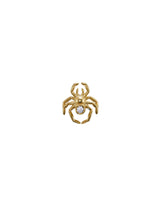 Spider Gold Plated Stud w. Lab-Grown Diamond