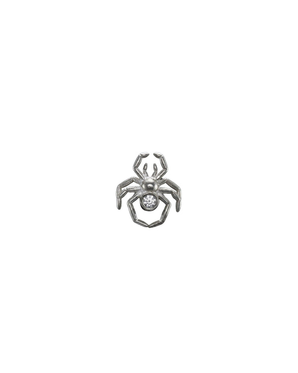 Spider Silver Ørestik m. Lab-Grown Diamant
