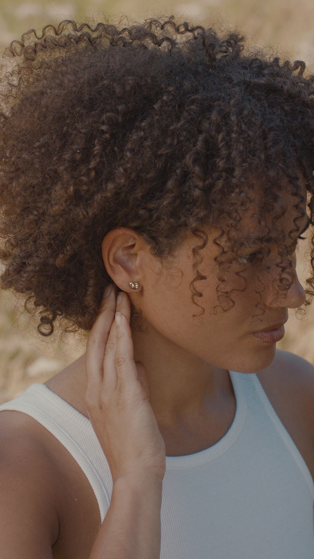 Spuma III Ohrstecker 14K Gold I Diamant