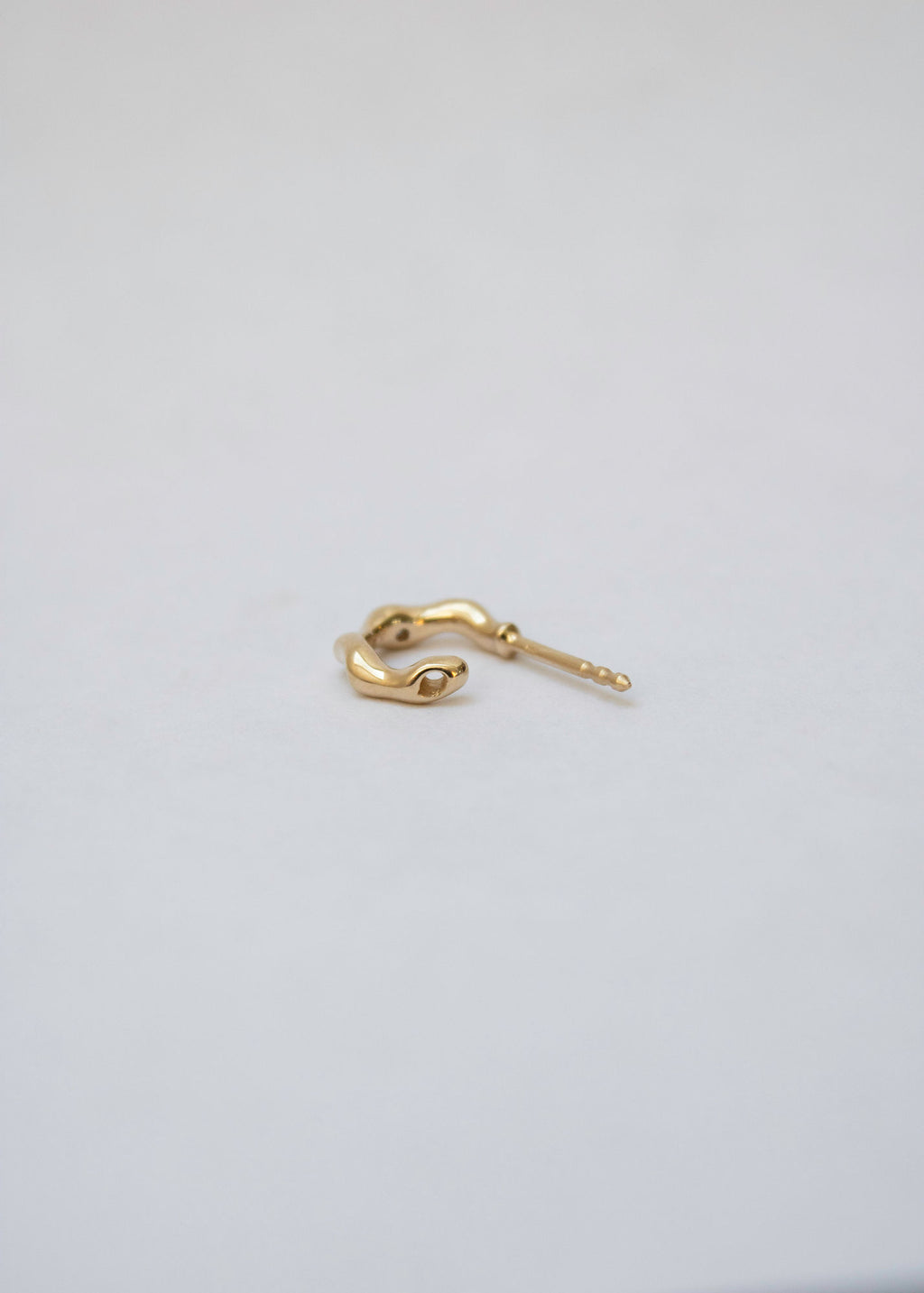 Spuma I 14K Guld Hoop m. Diamant