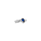 The Thetis Silver Ring w. Lab-Grown Sapphire