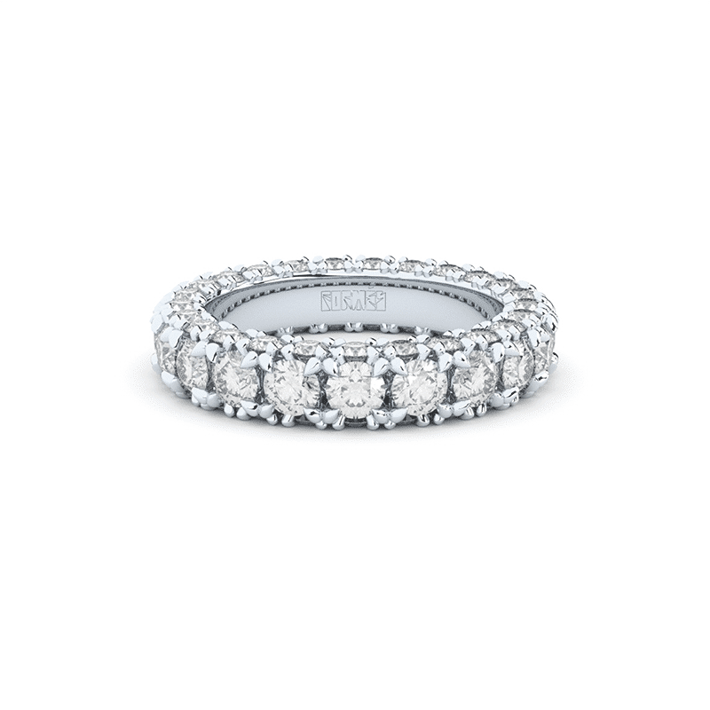 Reflektion Three-Row Eternity 18K Hvidguld Ring m. Lab-Grown Diamanter