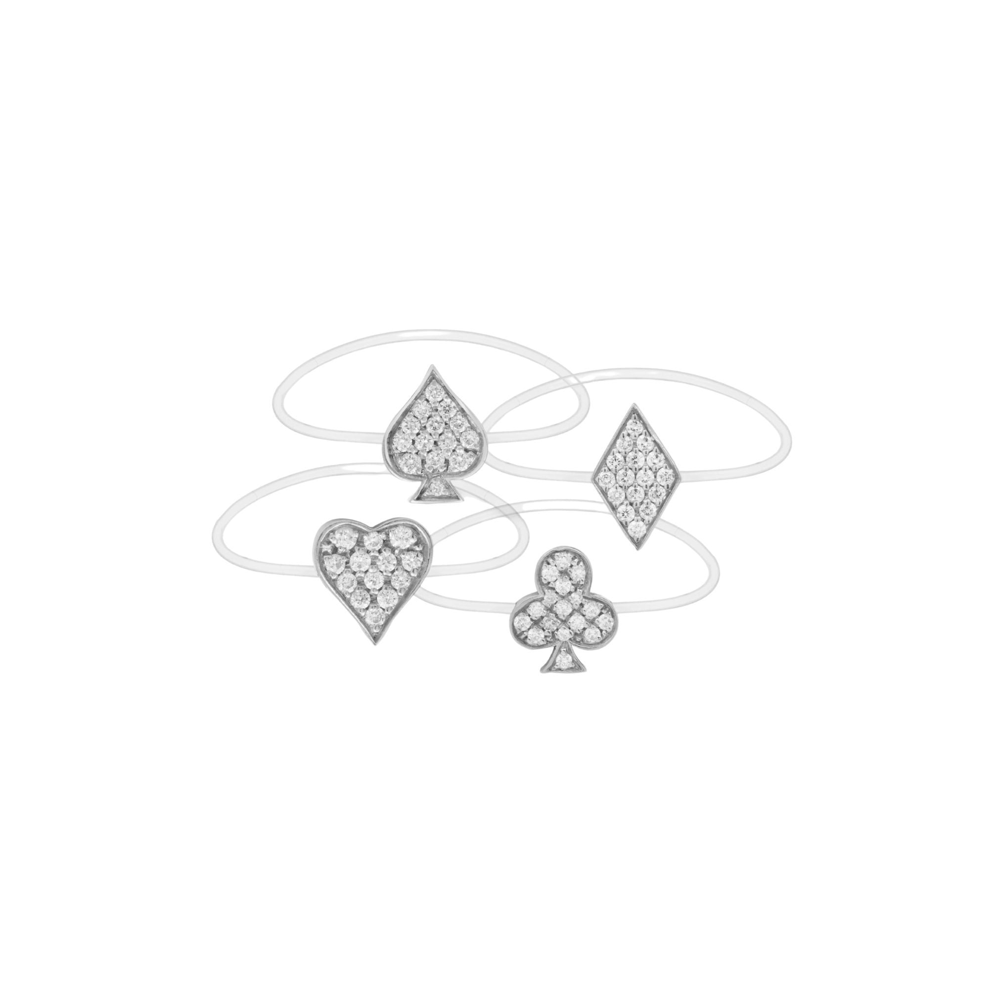 Âme Nylon 18K White Gold Ring w. Lab-Grown Diamonds