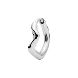 Twisted 8 14K White Gold Huggie