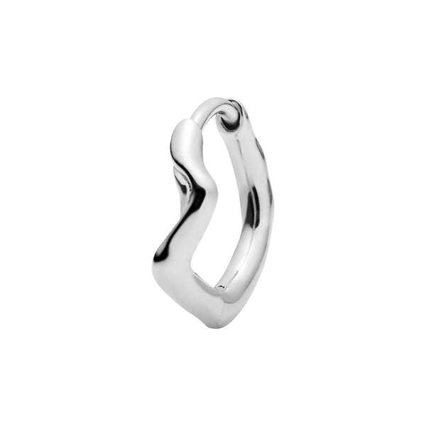 Twisted 8 14K Whitegold Huggie