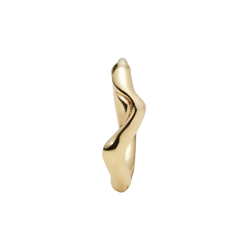 Twisted 8 14K Gold Huggie