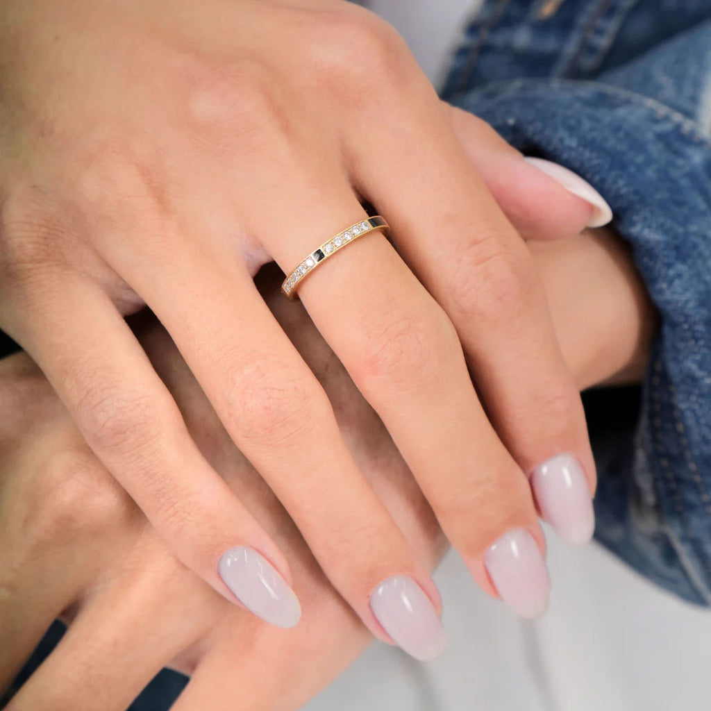 Mirage 18K Gold Ring w. Lab-Grown Diamonds