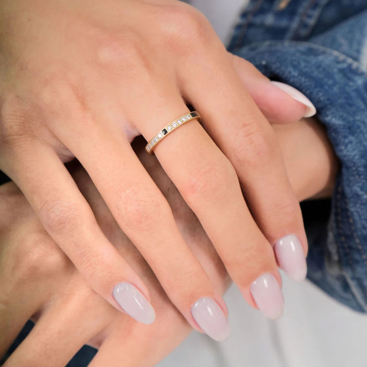 Mirage 18K Gold Ring w. Lab-Grown Diamonds