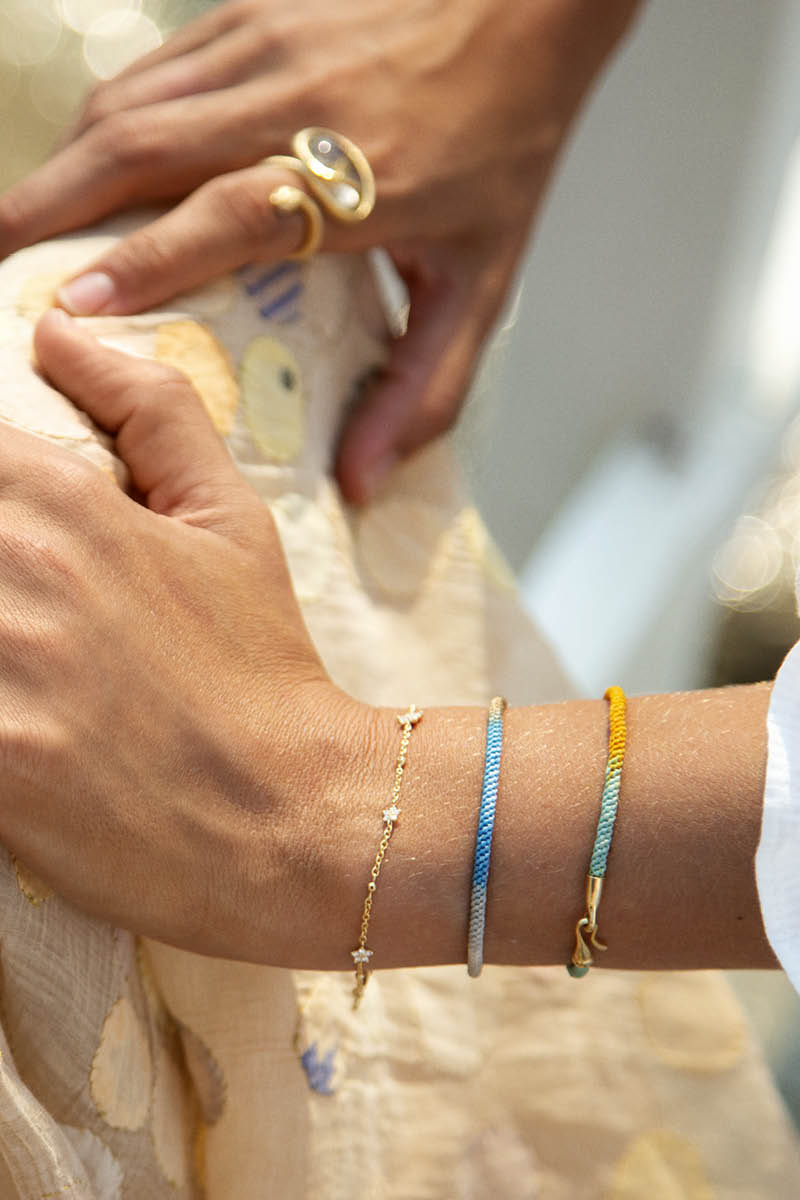 Cornflower Life Armband 18K vergoldet