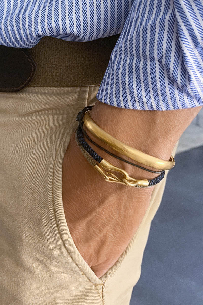Midnight theme Life men's 18K Gold Bracelet