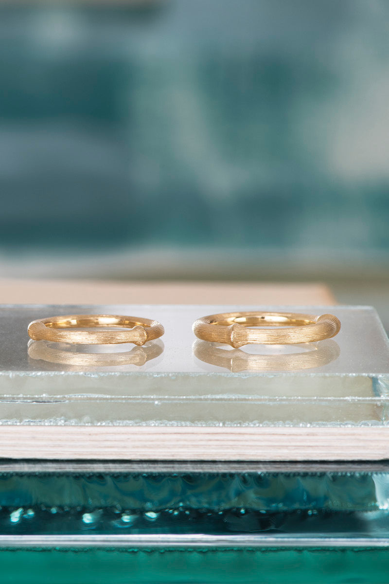 No. 1 Nature Goldring aus 18K