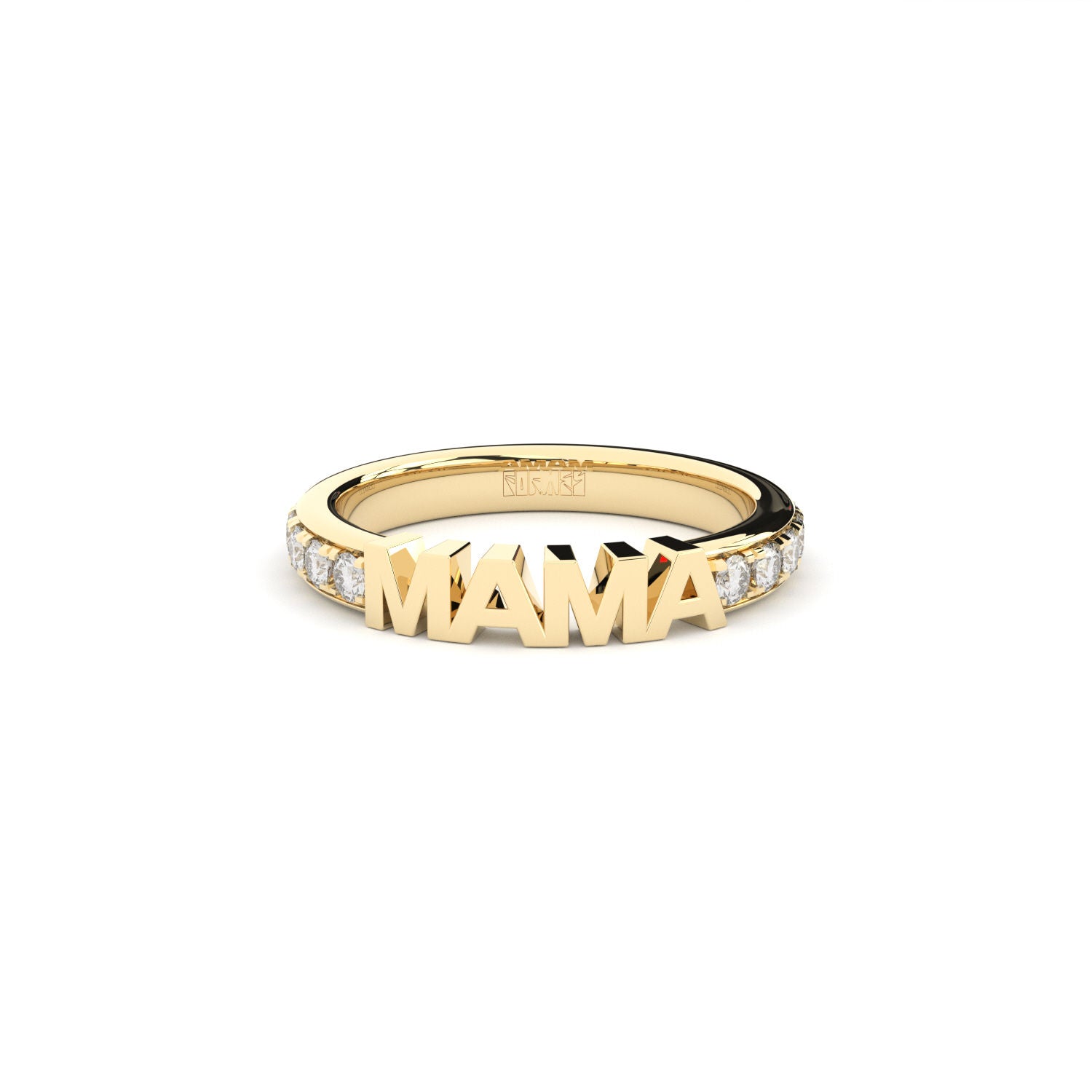 Becoming Luxury Eternity Mama 18K Guld Ring m. Lab-Grown Diamanter