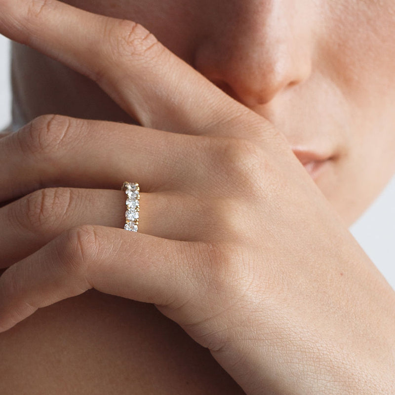 Reflektion Luxury Eternity 18K Hvidguld Ring m. Lab-Grown Diamanter