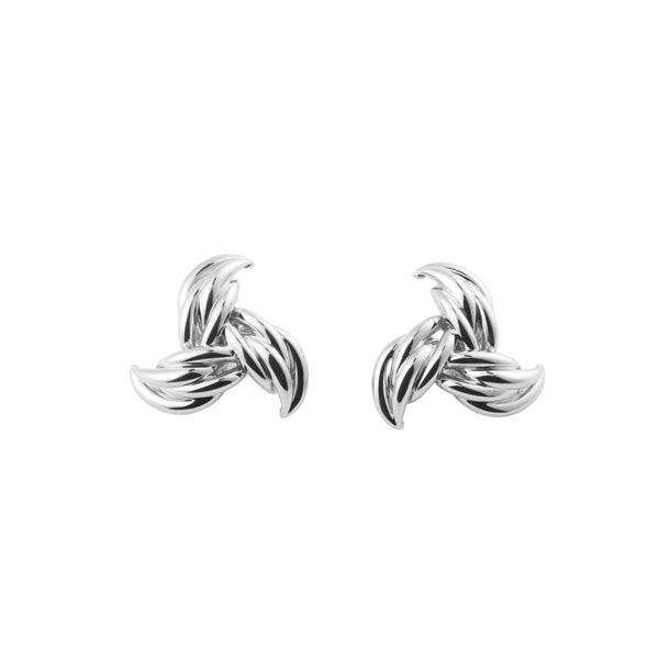 Verve Hvid Rhodium på Messing Øreringe
