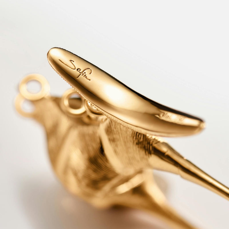 Young Fish Large 18K Gold Earrings