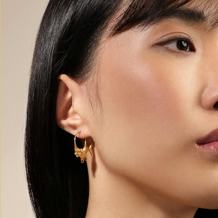 Young Fish Small 18K Gold Earrings