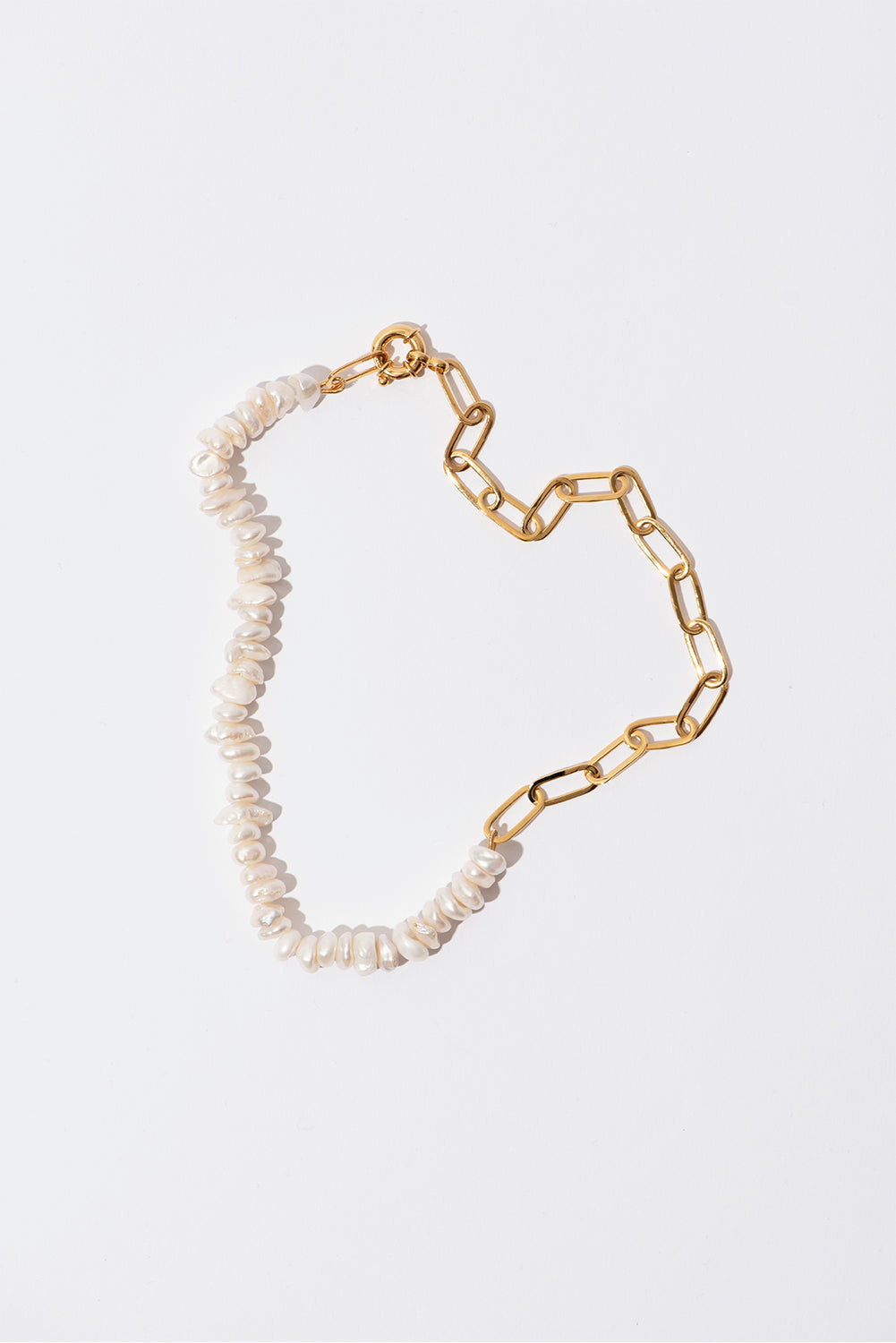 The Statement Gold Plated Necklace w. Pearls