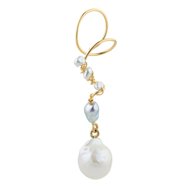 Pearly Sara Ohrring aus 18K Gold I Perlen