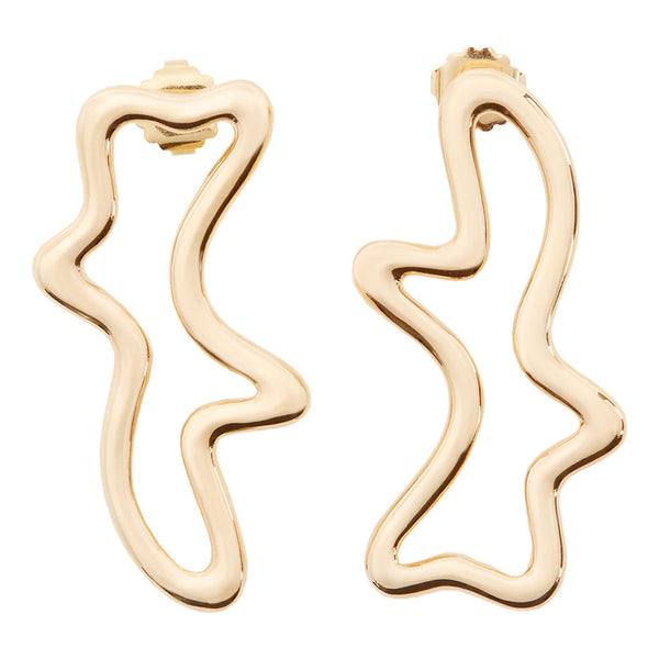 Lava Gold Plated Earrings