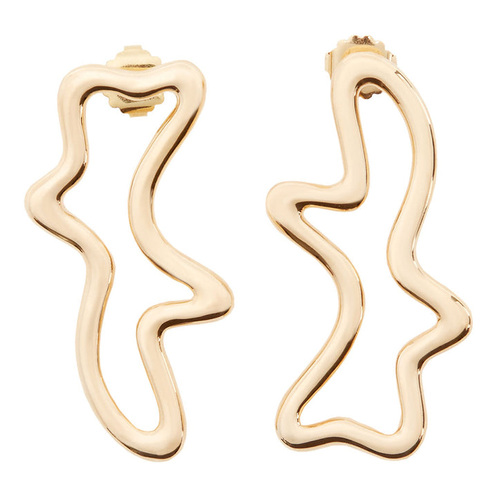 Lava Gold Plated Earrings