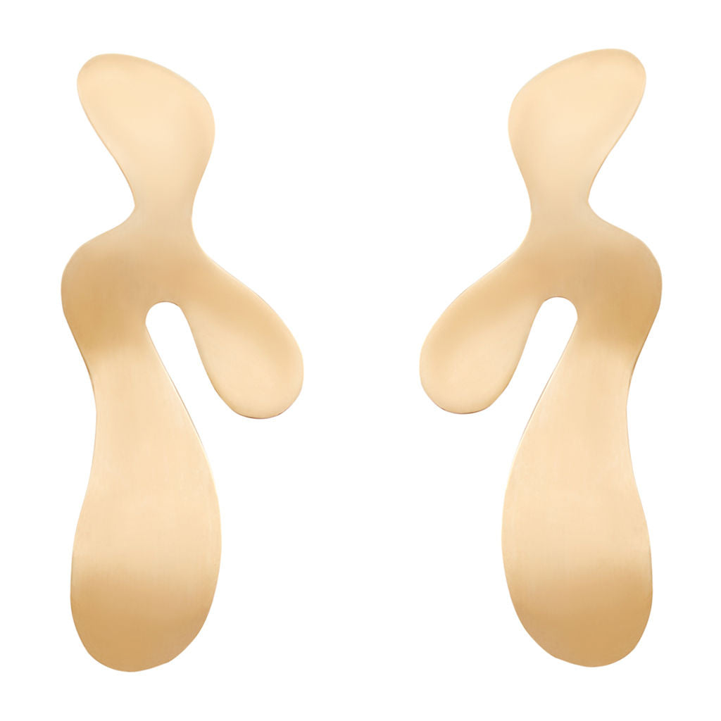 Lava full Gold Plated Earrings