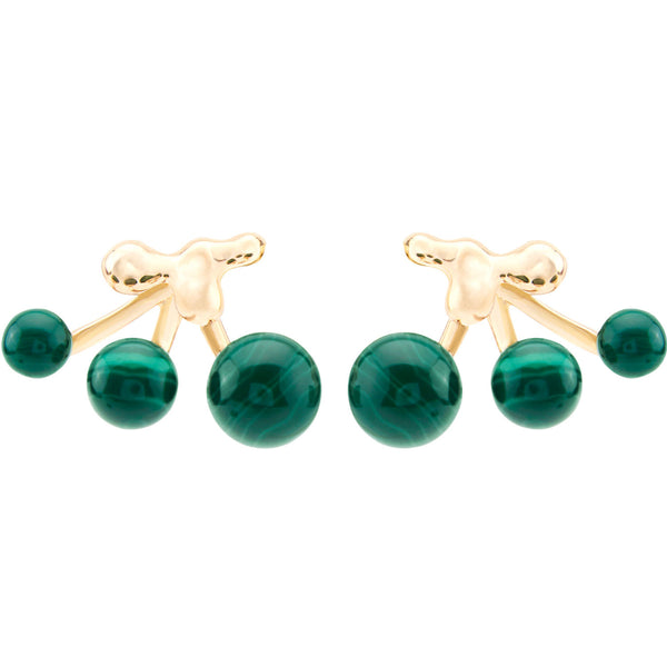 Lava green Gold Plated Studs