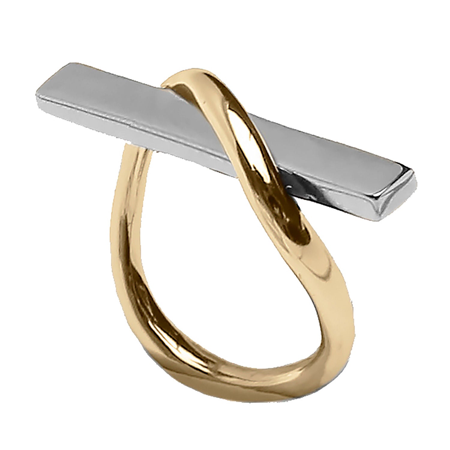 Eshvi London Rebel Ring gold and silver plated – The Jewellery Room