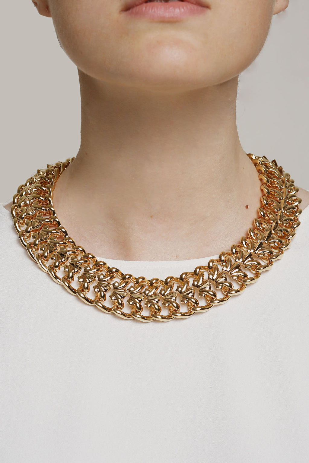 Hula Hoop Gold Plated Necklace