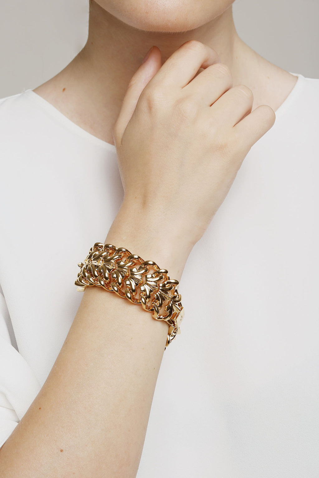 Hula Hoop Gold Plated Bracelet