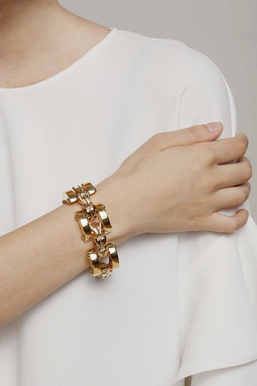 Hula Hoop Link Forgyldt Armbånd