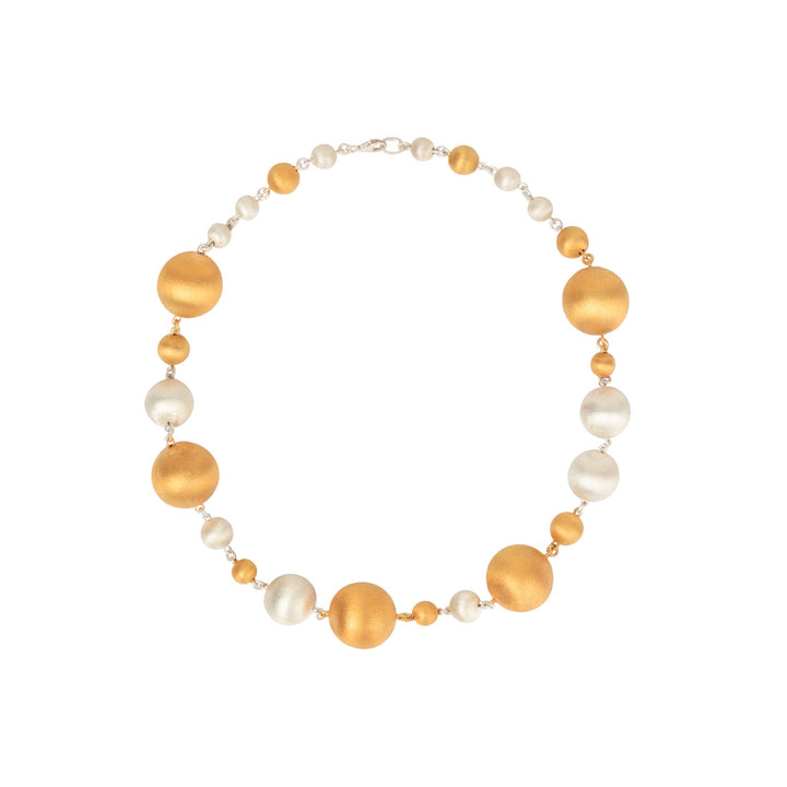 Handgefertigte goldplattierte Halskette