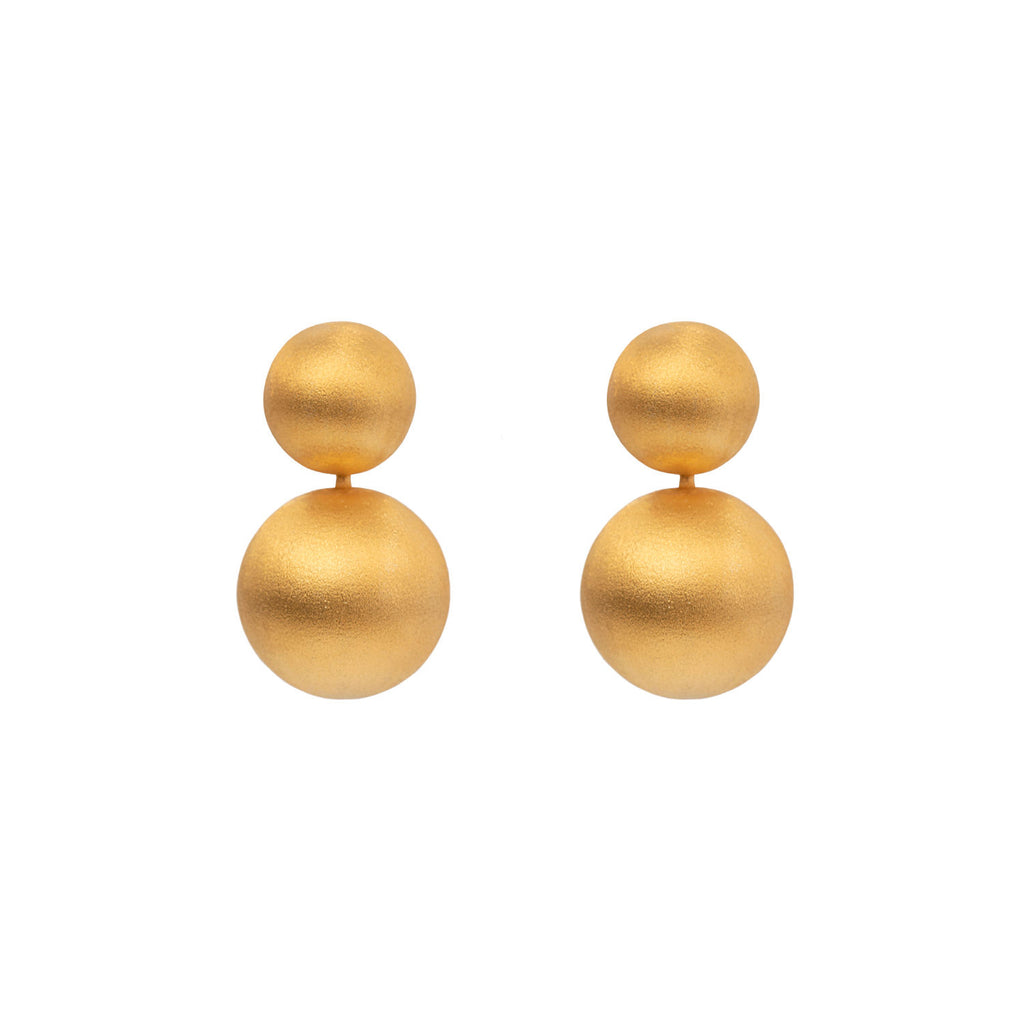 Handcrafted Forgyldte Øreringe