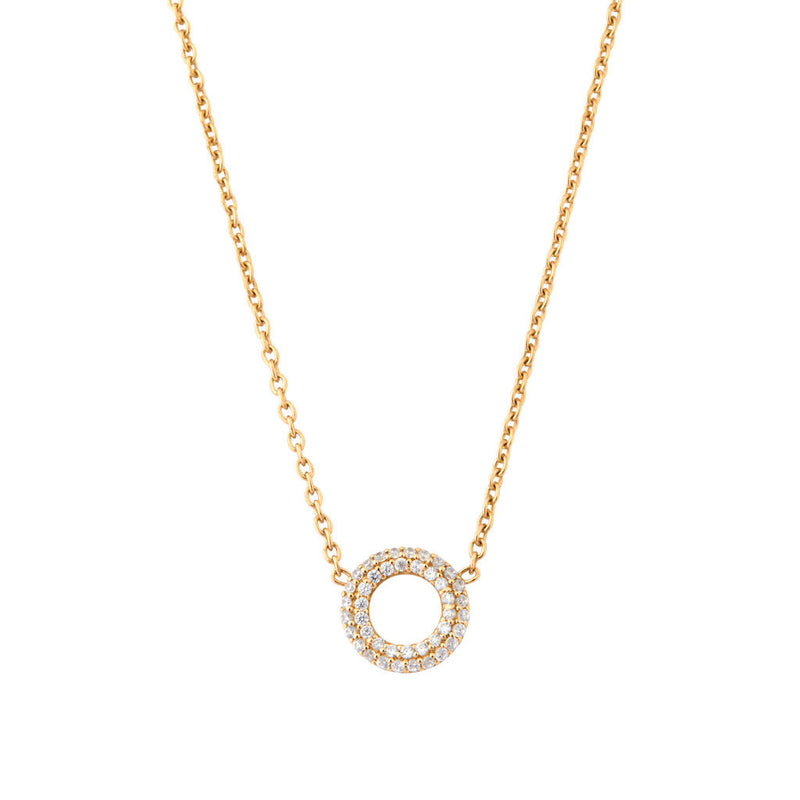 Matiné 18K Gold Necklace w. 42 Diamonds