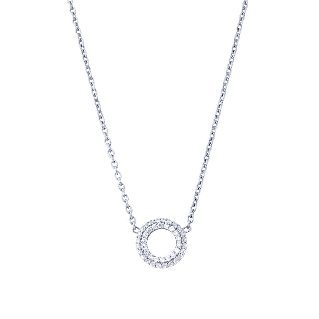 Matiné 18K Whitegold Necklace w. 42 Diamonds