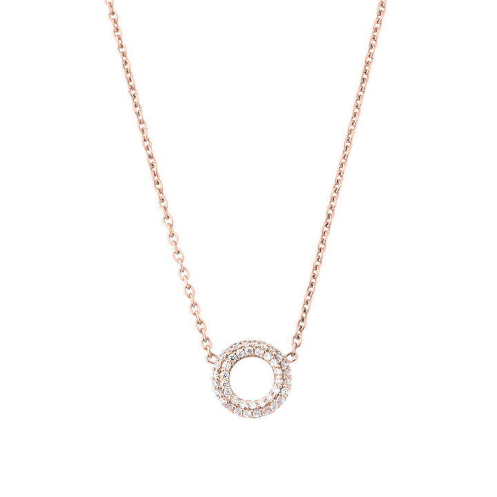 Matiné 18K Rosegold Necklace w. 42 Diamonds
