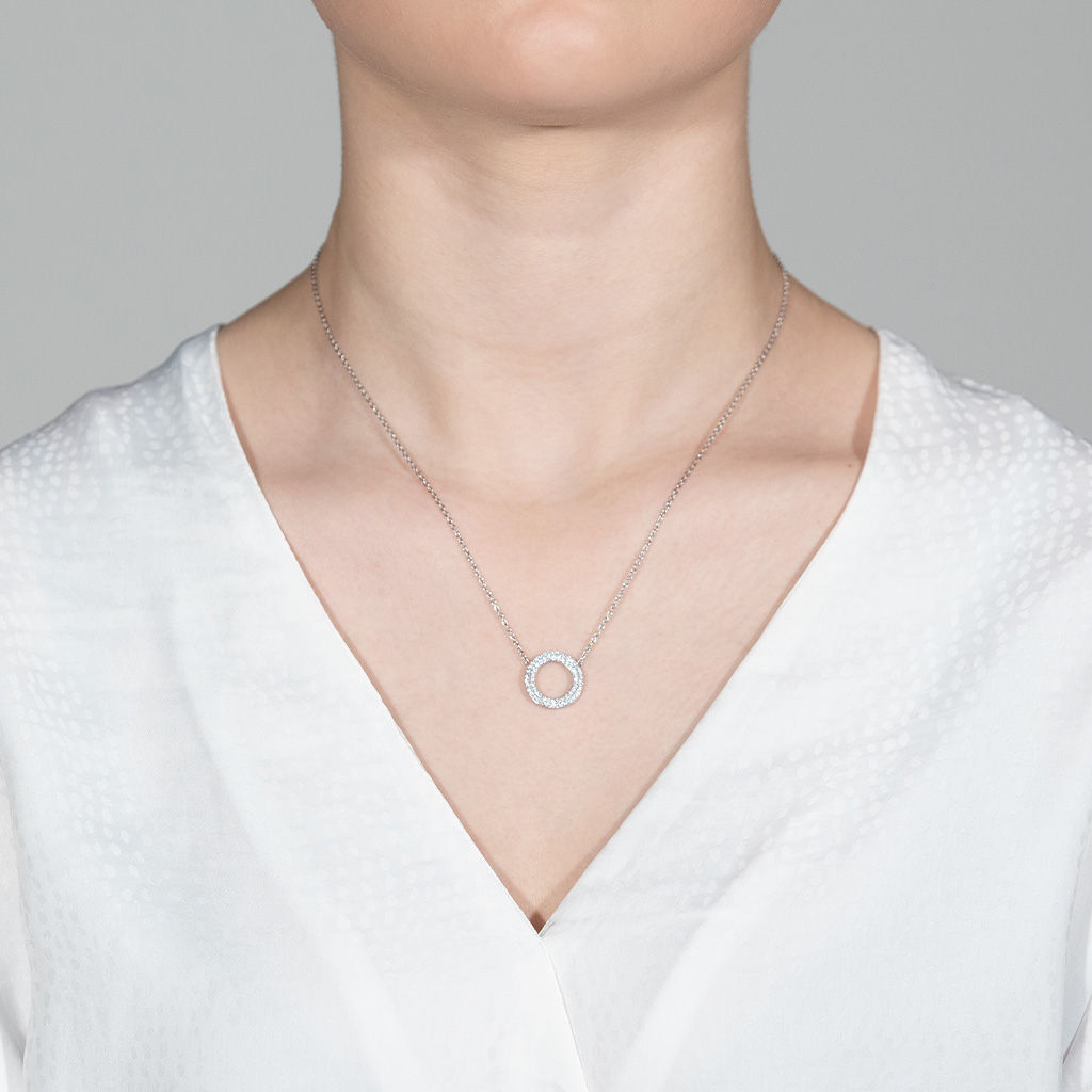 Matiné 18K Whitegold Necklace w. 62 Diamonds