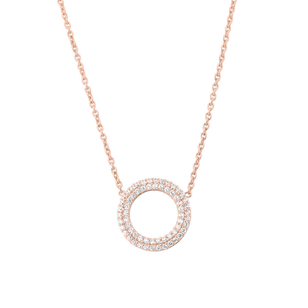 Matiné 18K Rosegold Necklace w. 62 Diamonds