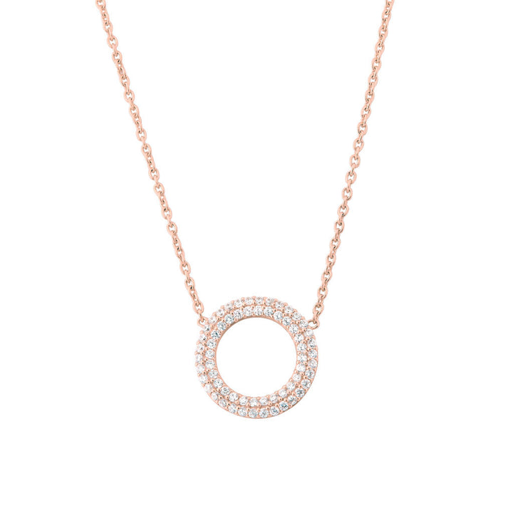 Matiné 18K Rosegold Necklace w. 62 Diamonds