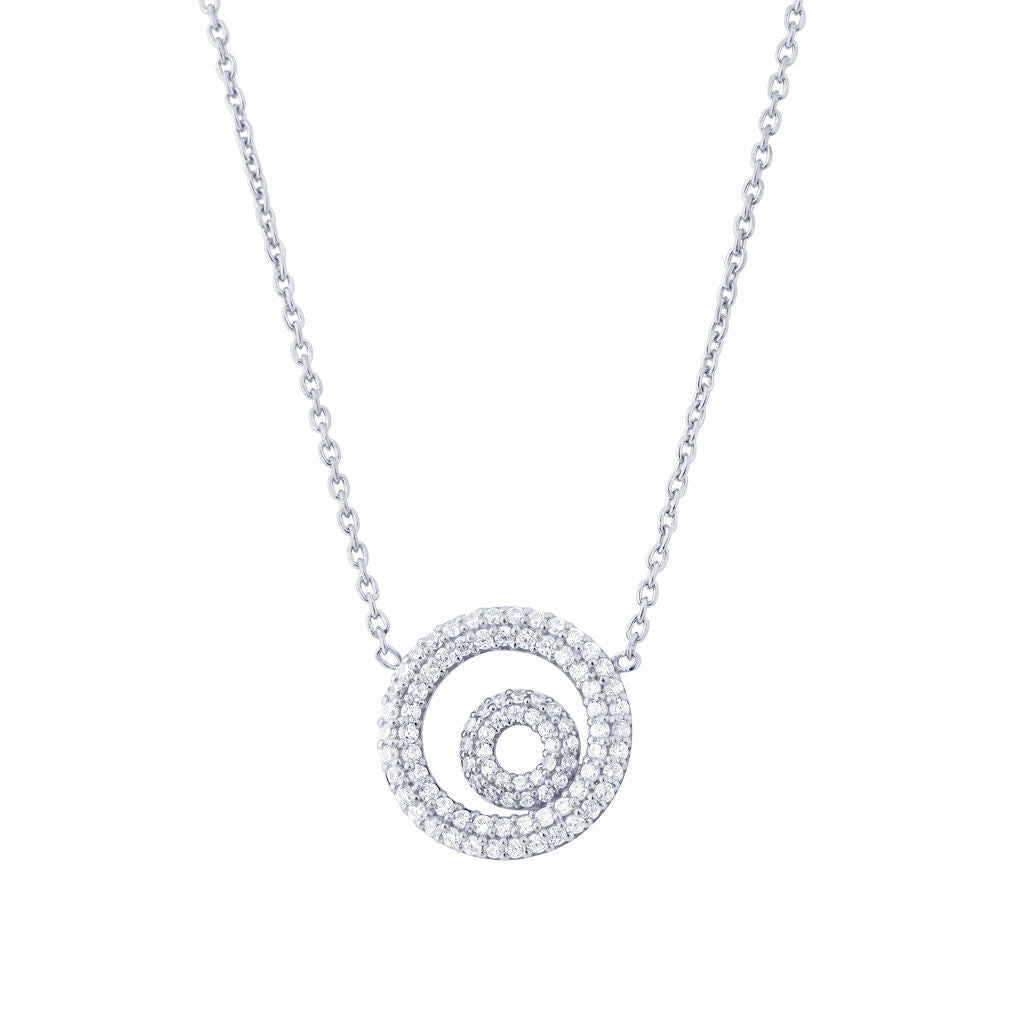 Matiné 18K Whitegold Necklace w. 93 Diamonds
