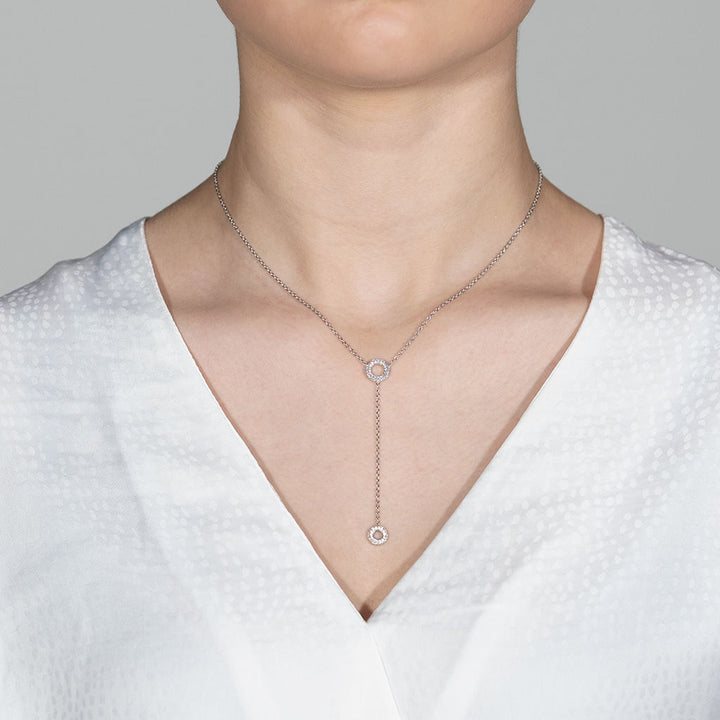 Matiné 18K Whitegold Necklace w. 106 Diamonds