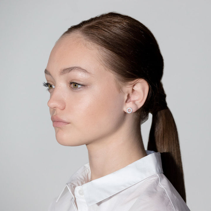 Matiné 18K Rosegold Studs w. 84 Diamonds